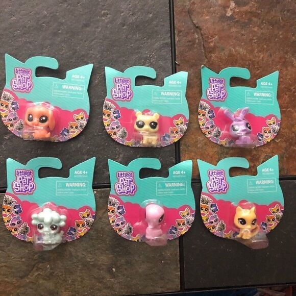 COPY 3- Littlest Pet Shop Mini-Scale Pets- 6 total - Picture 1 of 14